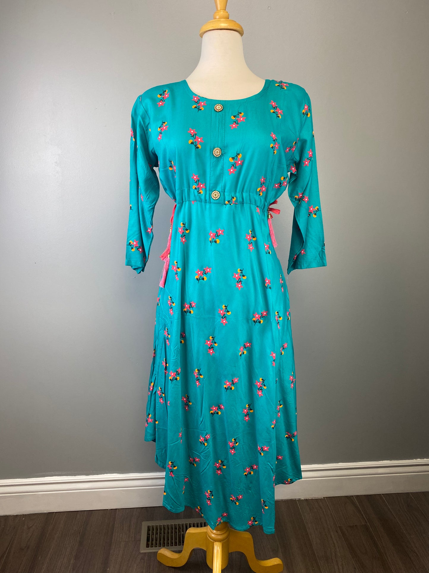 Rayon Floral print Anarkali kurta