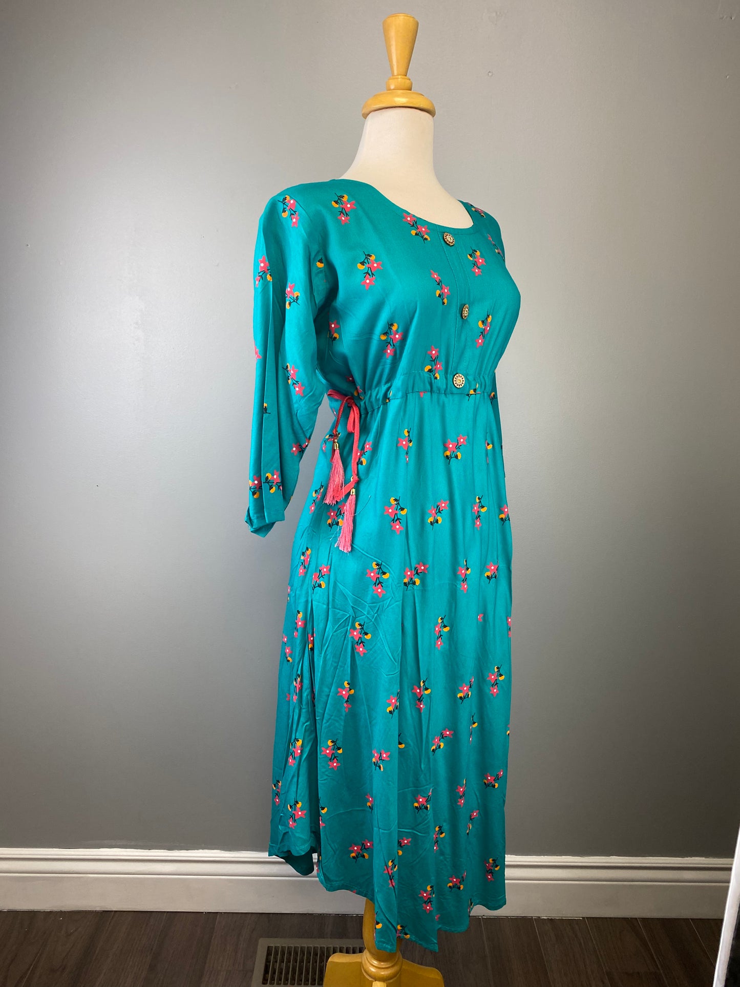 Rayon Floral print Anarkali kurta