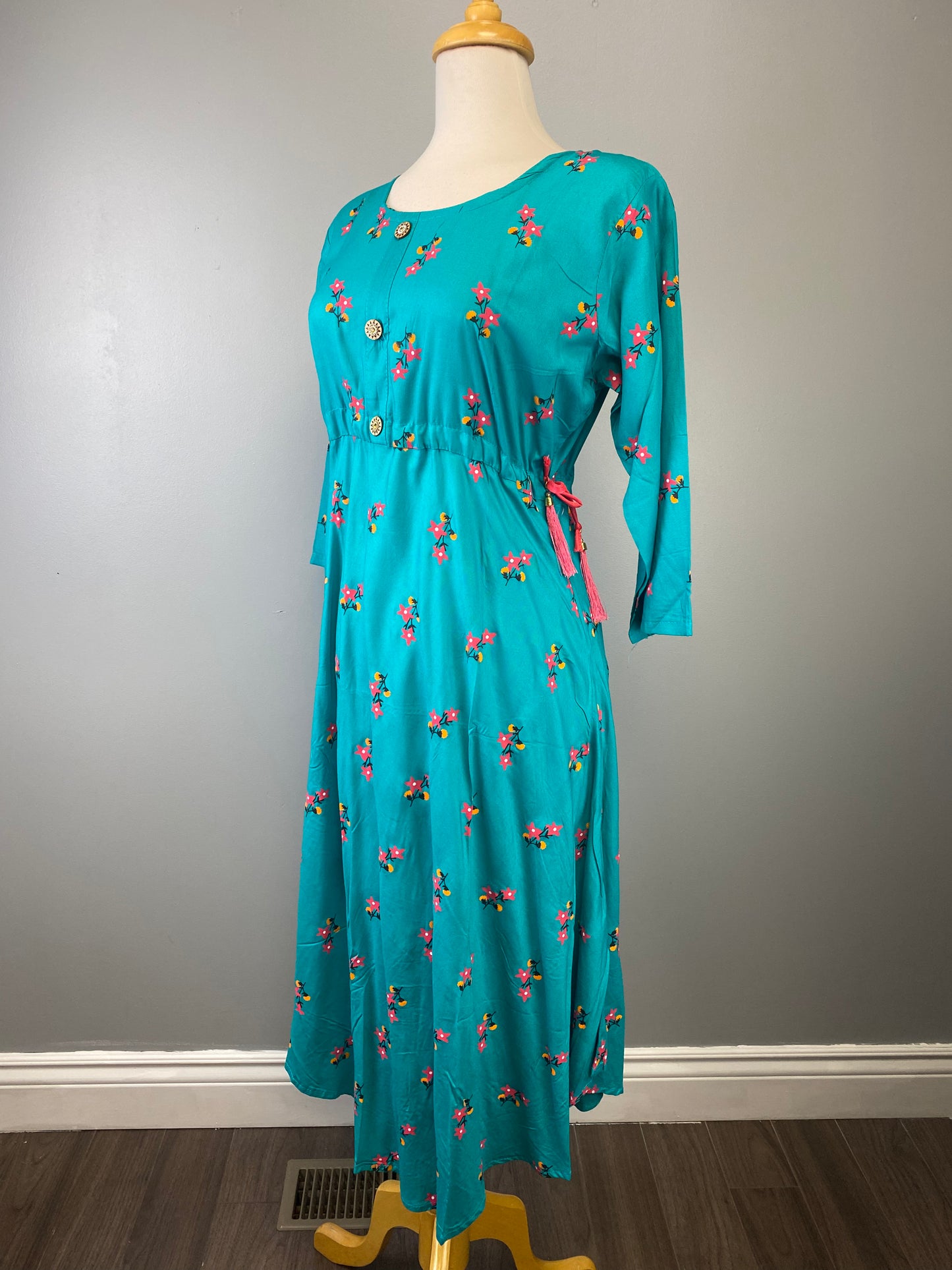 Rayon Floral print Anarkali kurta